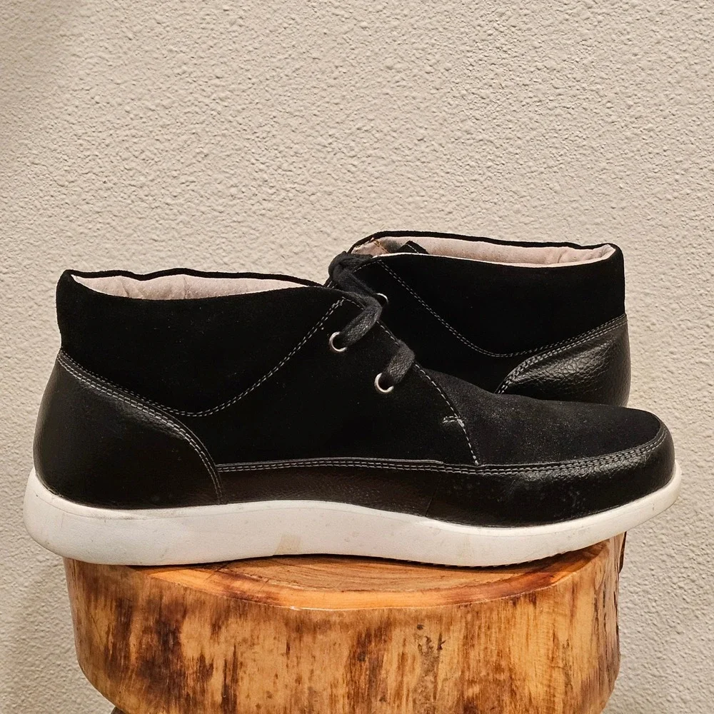 Stacy Adams Mens‎ Black Suede Leather Chukka Sneaker Boots 53437-001 Size 9.5M